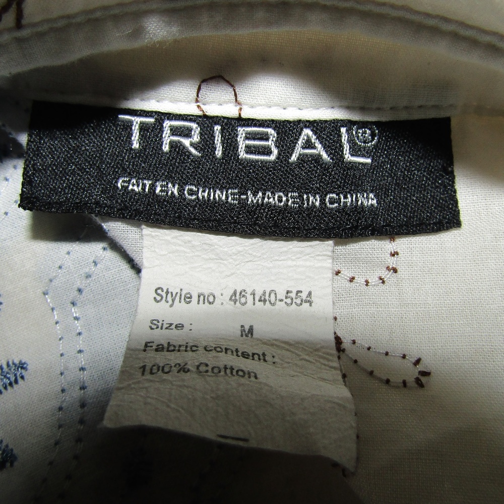 Tribal Flower Top Size Medium Blouse - Picture 3 of 4